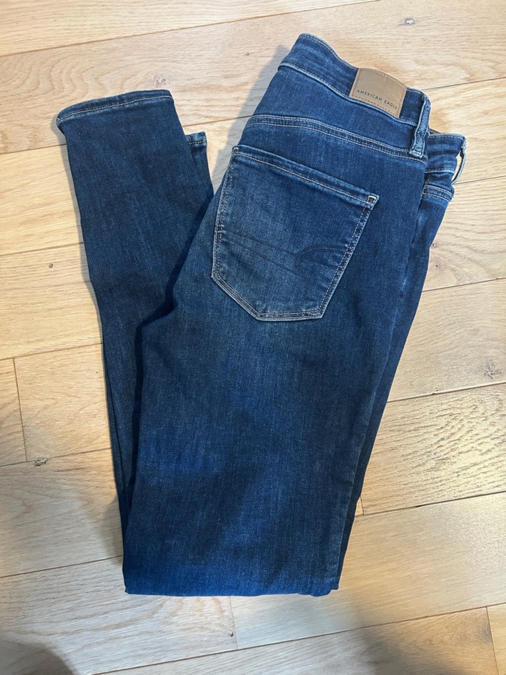 American Eagle Indigo Blue Mid-Rise Skinny Jeans